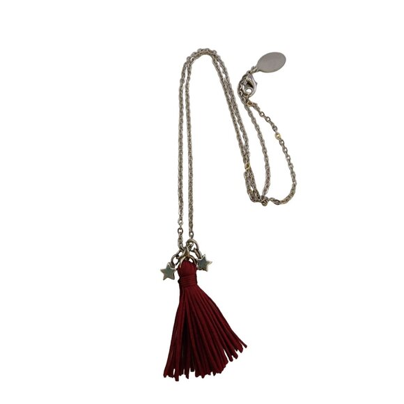 Vintage NOS Bee Charming Dainty Silk Tassel Necklace (A5243) - Picture 1 of 3